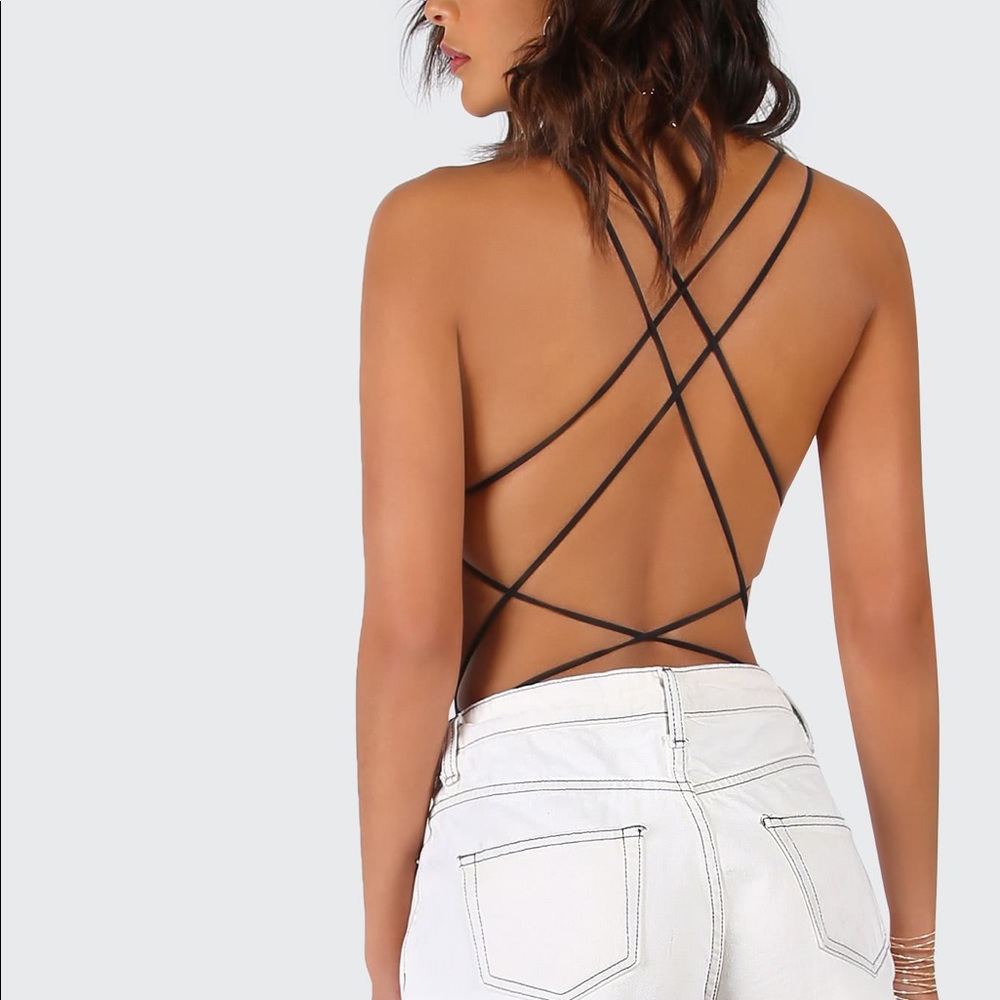 🌷NWT Backless bodysuit🌷 - Picture 3 of 6